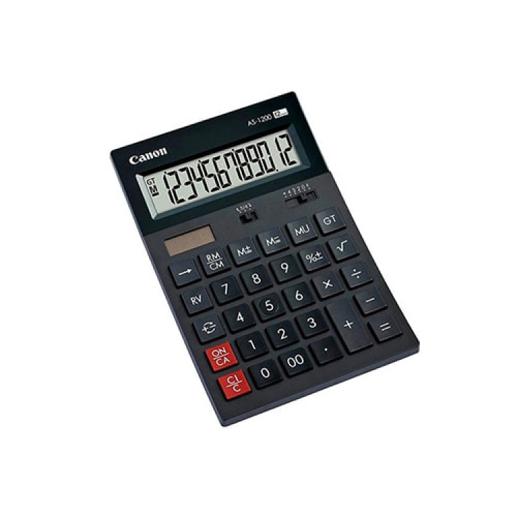 Canon Desktop calculator AS-1200, 12-digit, dark grey